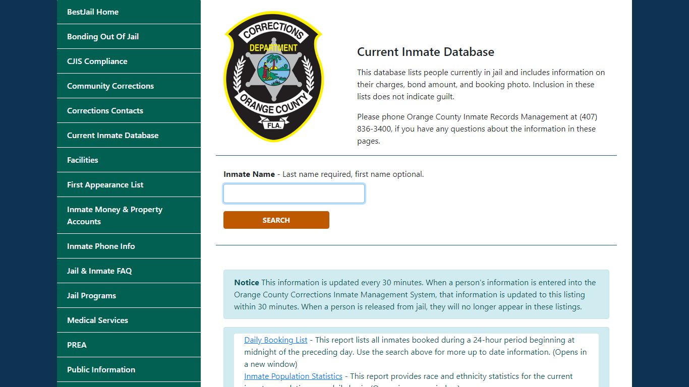 Inmates - OCFL
